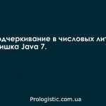 Подчеркивание в числовых литералах. Фишка Java 7