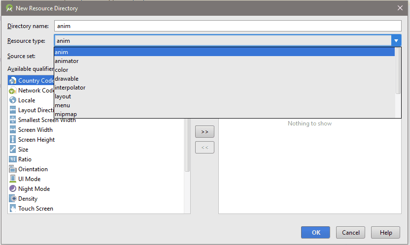 Anim directory